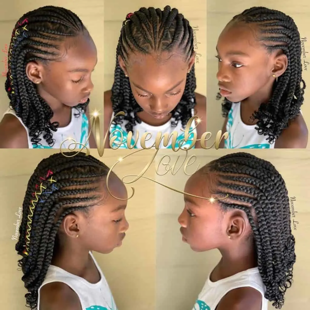 kids tribal braids