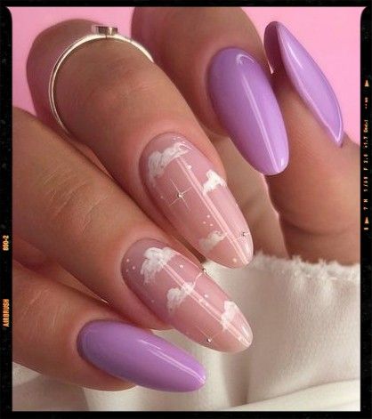 Light purple nails