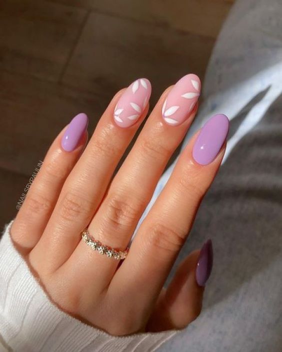 lavender nails, lavender nail designs, and lavender nail ideas to copy | lilac nails and lilac nail designs