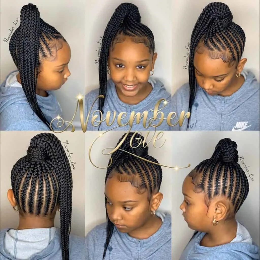 kids braided updo