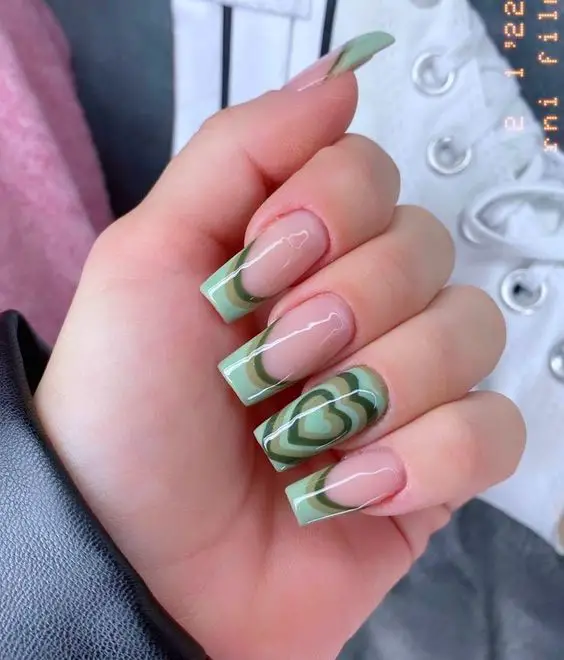 The best olive green nails