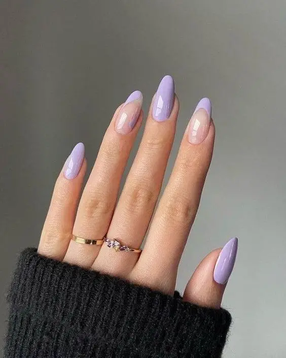 lavender nails, lavender nail designs, and lavender nail ideas to copy | lilac nails and lilac nail designs