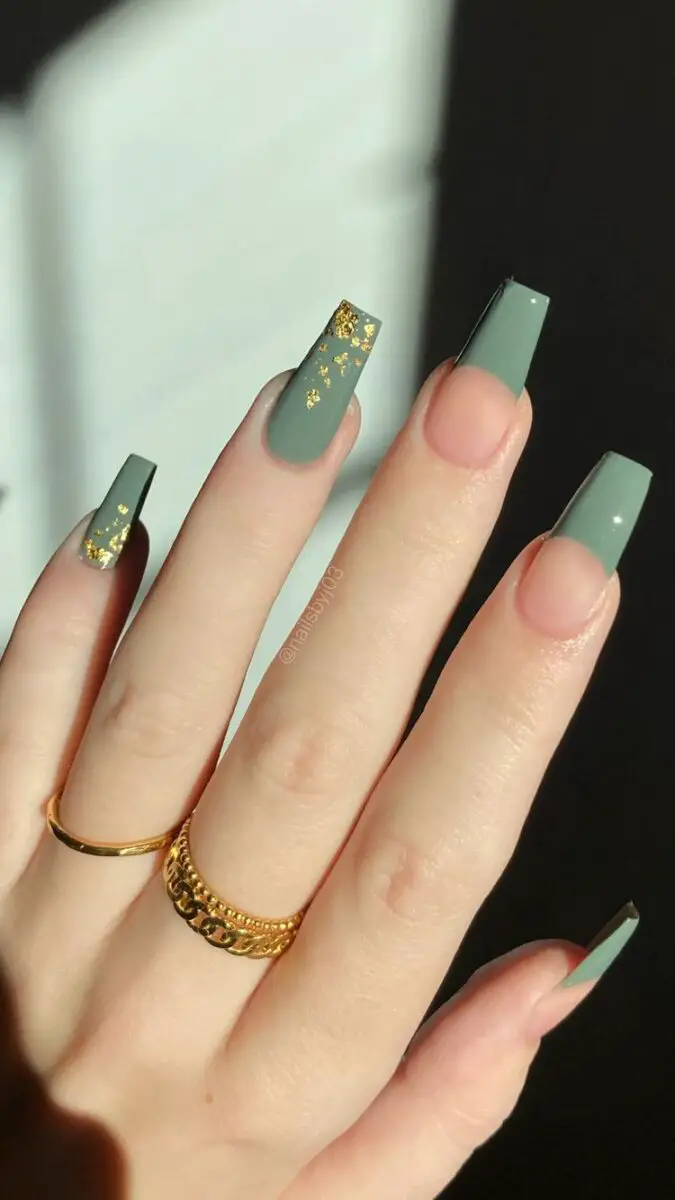 The top sage green nails and sage green nail designs to check out