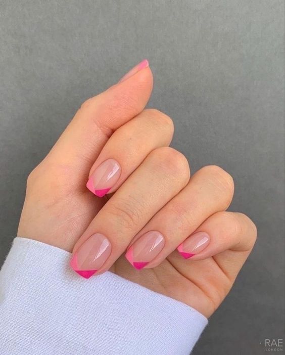 The top hot pink nails, neon pink nails, hot pink nail designs, and neon pink nail designs