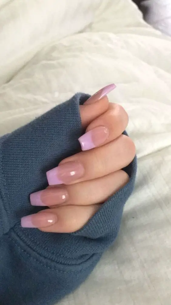 Light purple nails