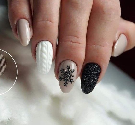 snowflake nails