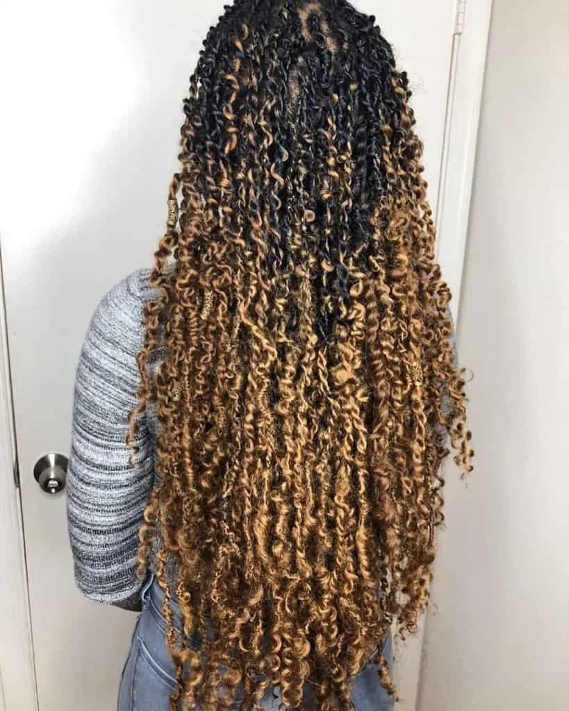 black and blonde passion twists