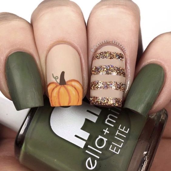 The best olive green nails