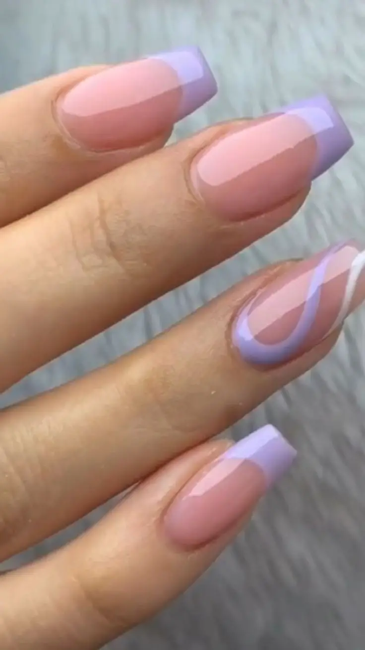 Light purple nails