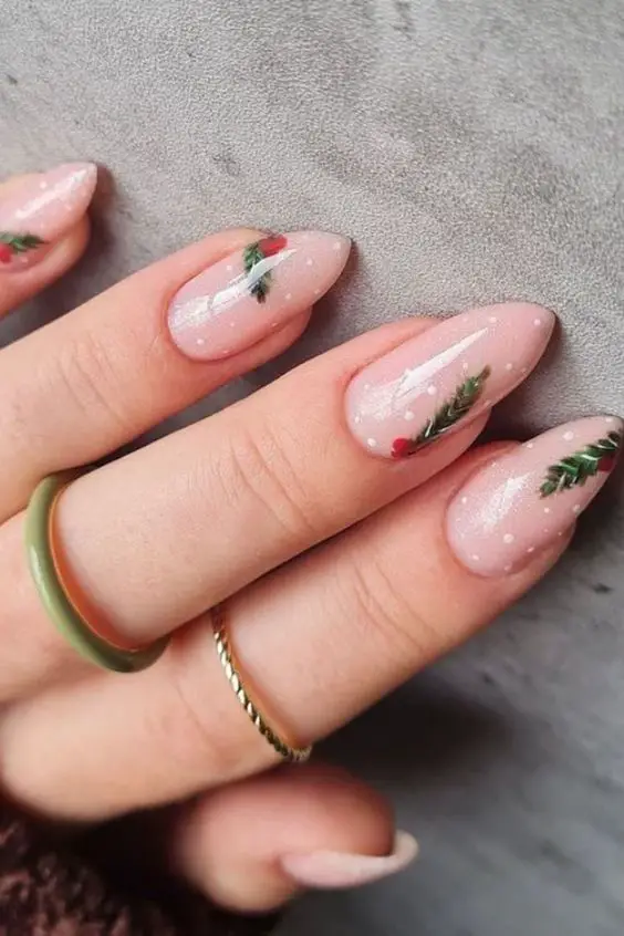 Christmas tree nails | Christmas tree nail art | Christmas tree nail designs | Christmas tree nail ideas