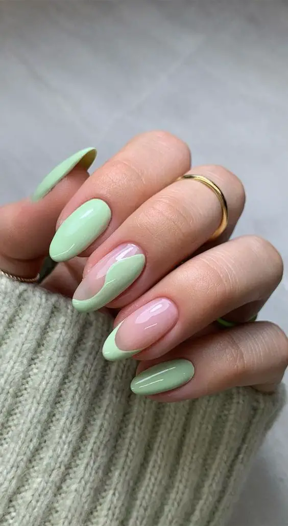 The top sage green nails and sage green nail designs to check out