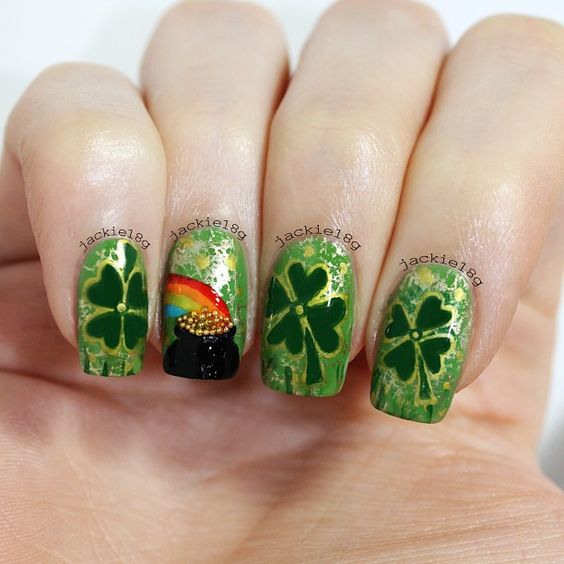 Saint Patrick's Day nails designs to copy