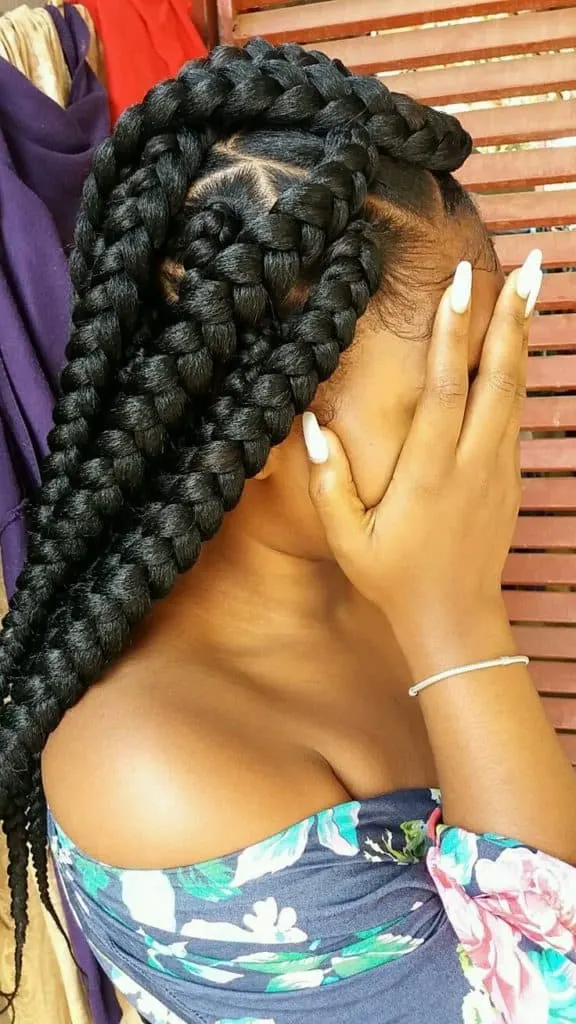 Jumbo box braids