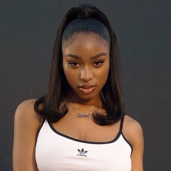 high barbie ponytail on Normani 