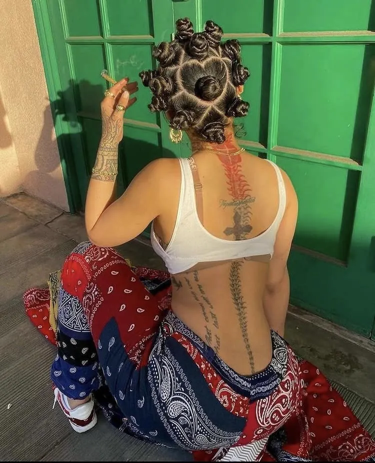 Bantu knots india love