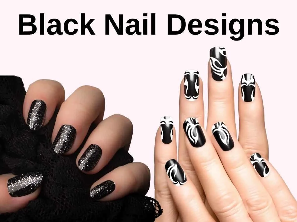 black nail designs