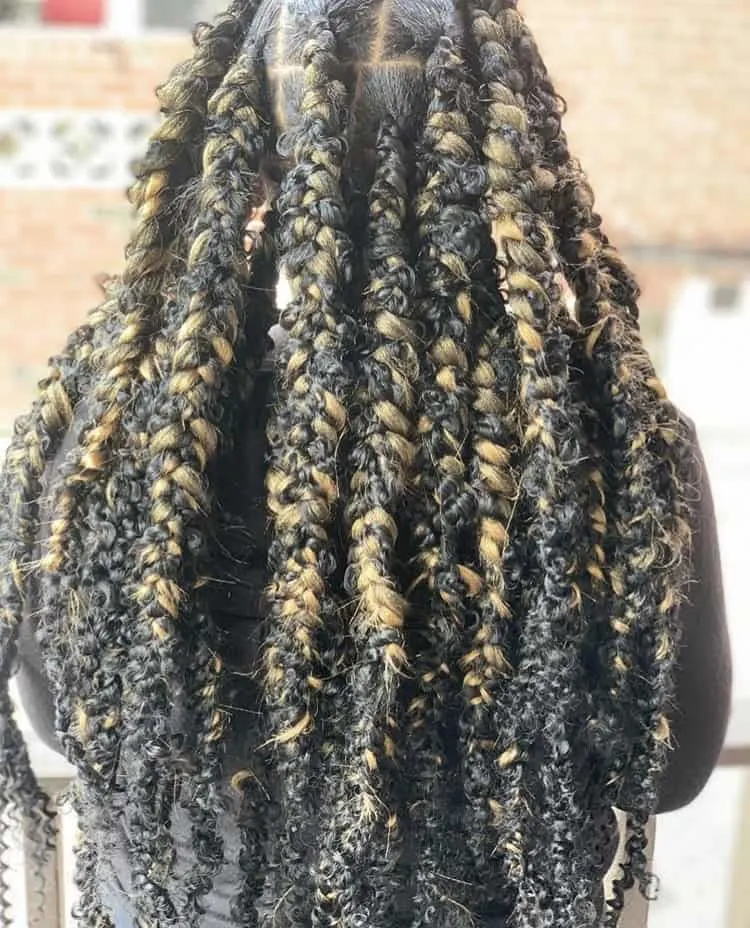 Messy jumbo passion braids 