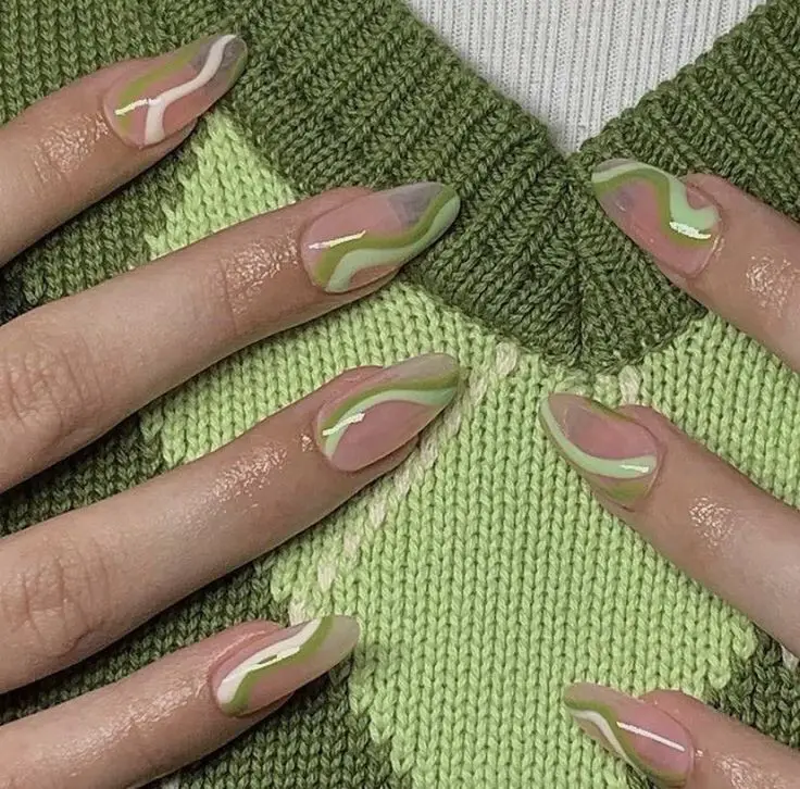 The top light green nails and light green nail designs