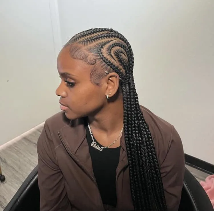 large stitch Alicia keys braids