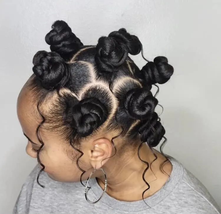 boho freestyle bantu knots