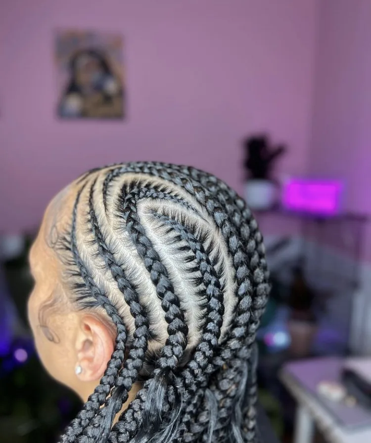 large stitch Alicia keys braids