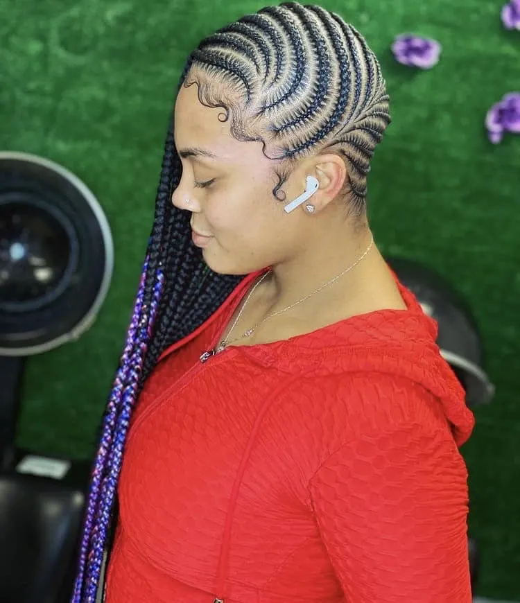 lemonade stitch cornrow braids