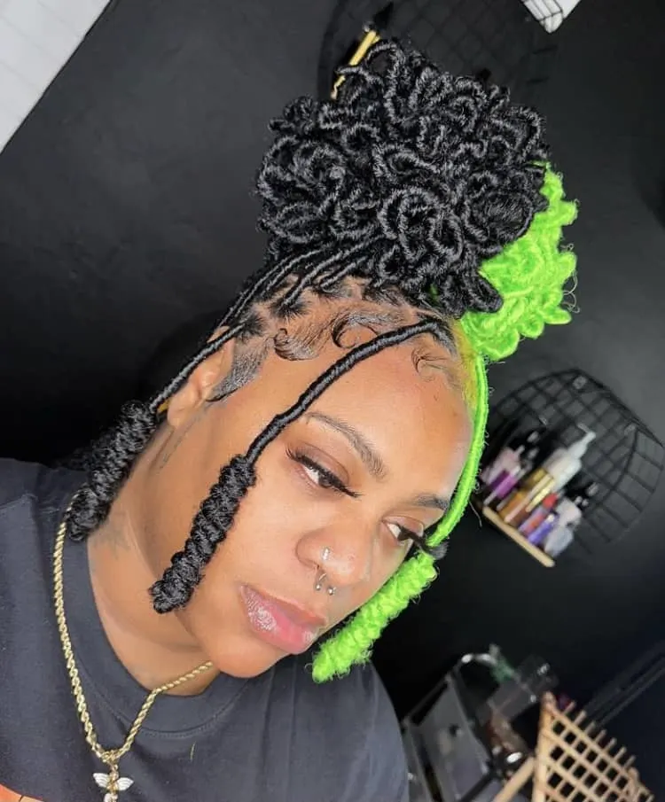 petal bun soft locs