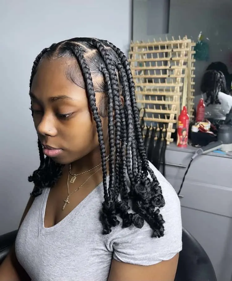 short Coi Leray braids 