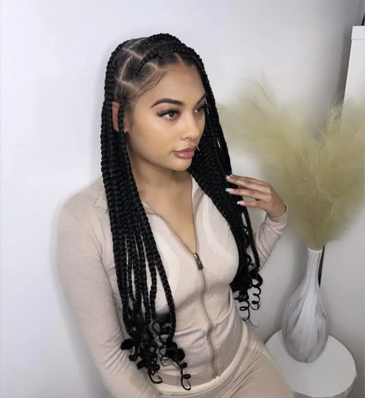 long Coi Leray braids