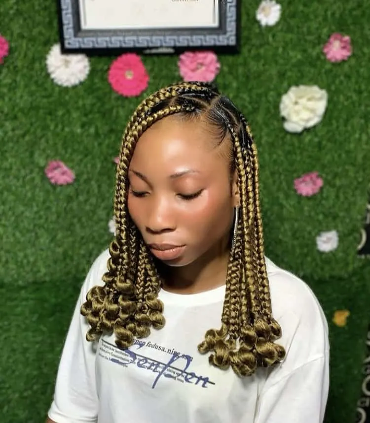 short Coi Leray braids