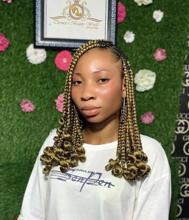 short Coi Leray braids 