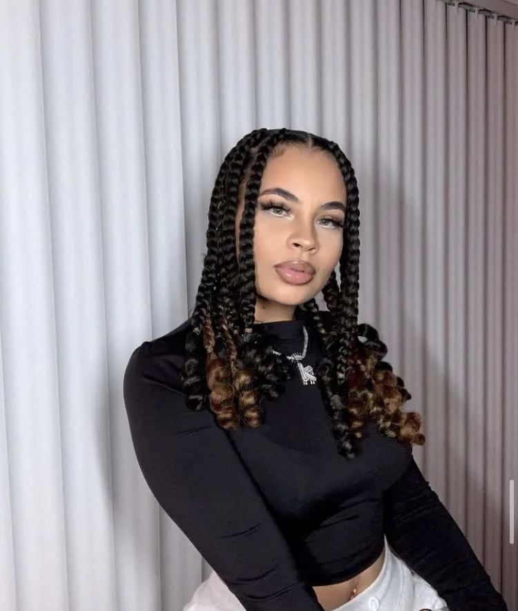 peekaboo Coi Leray braids