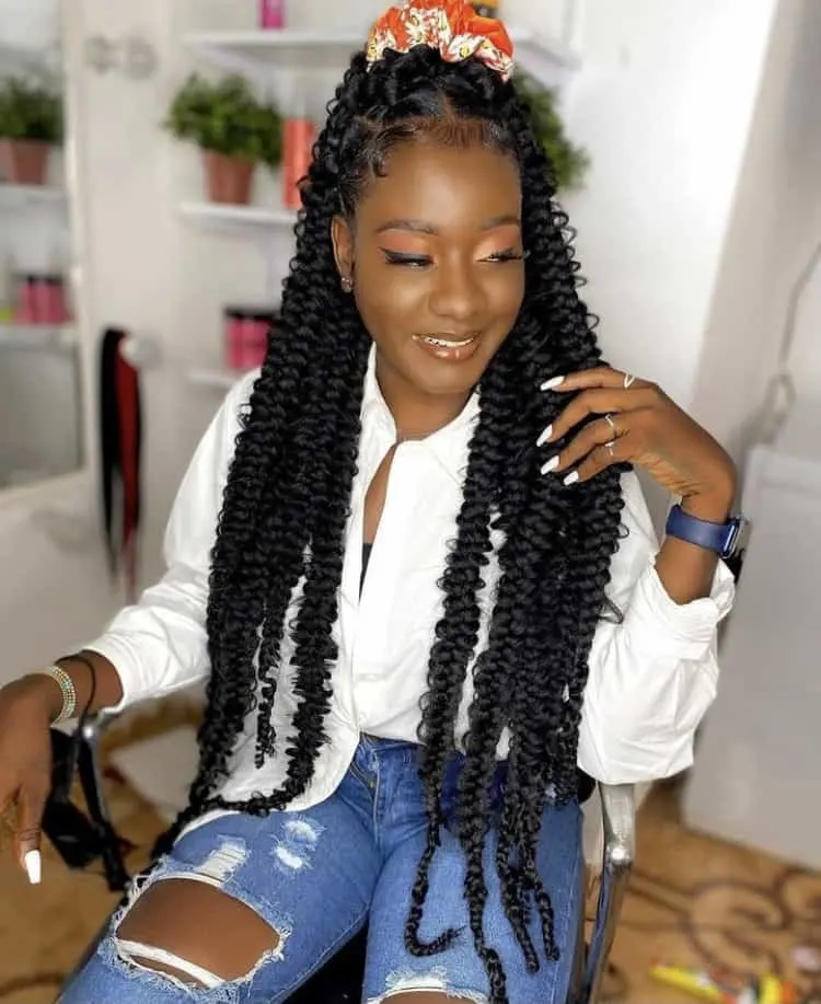 long passion braids