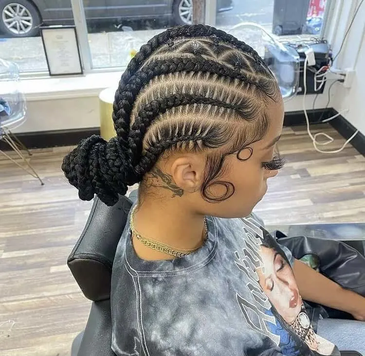 stitch cornrow braids