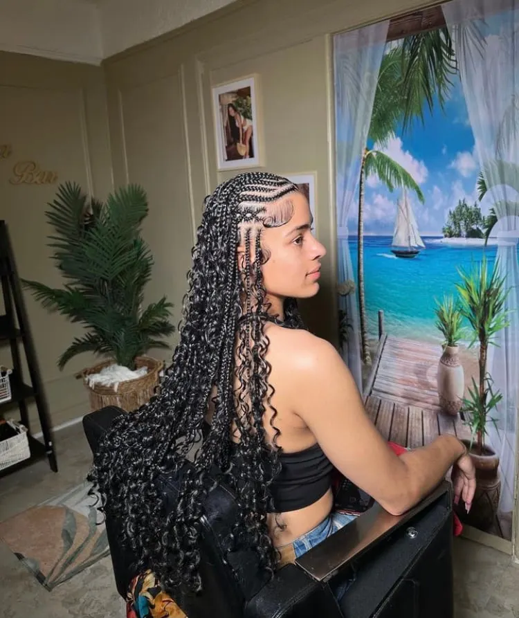 boho Fulani braids 