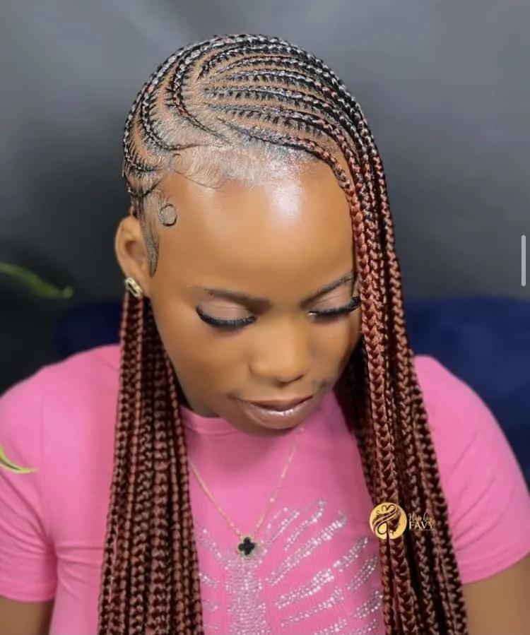 ginger lemonade Fulani braids 