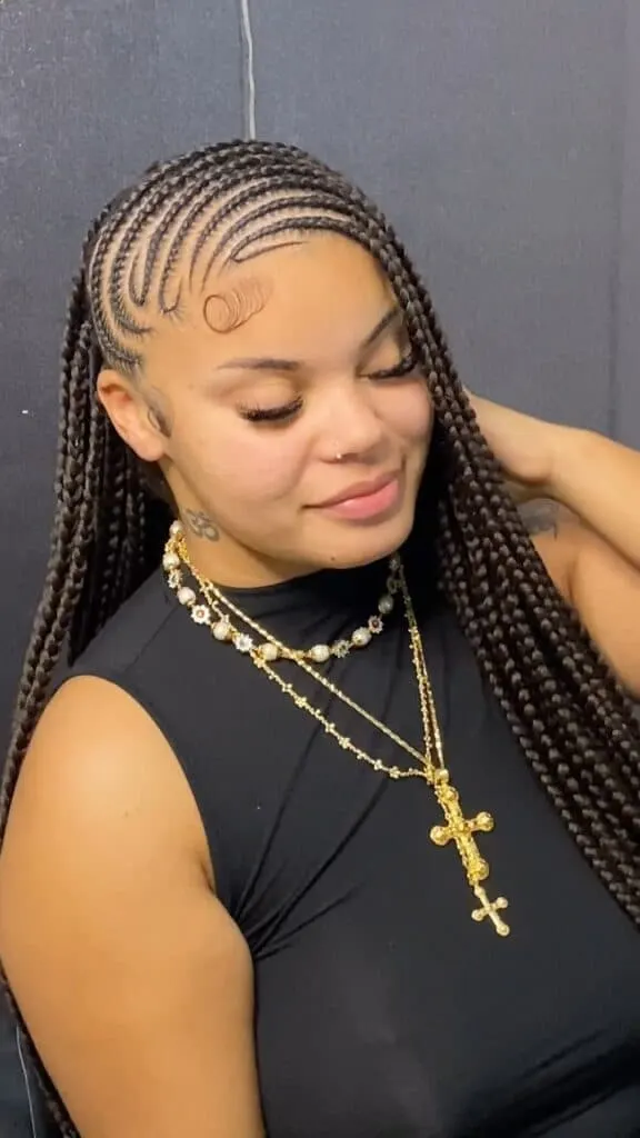 Freestyle lemonade Fulani braids 