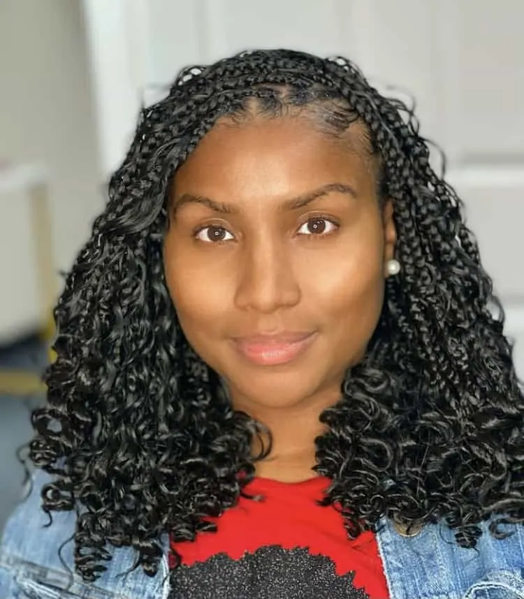 extra volume boho bob knotless braids