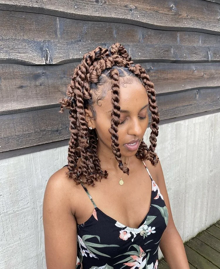 short brown passion twists