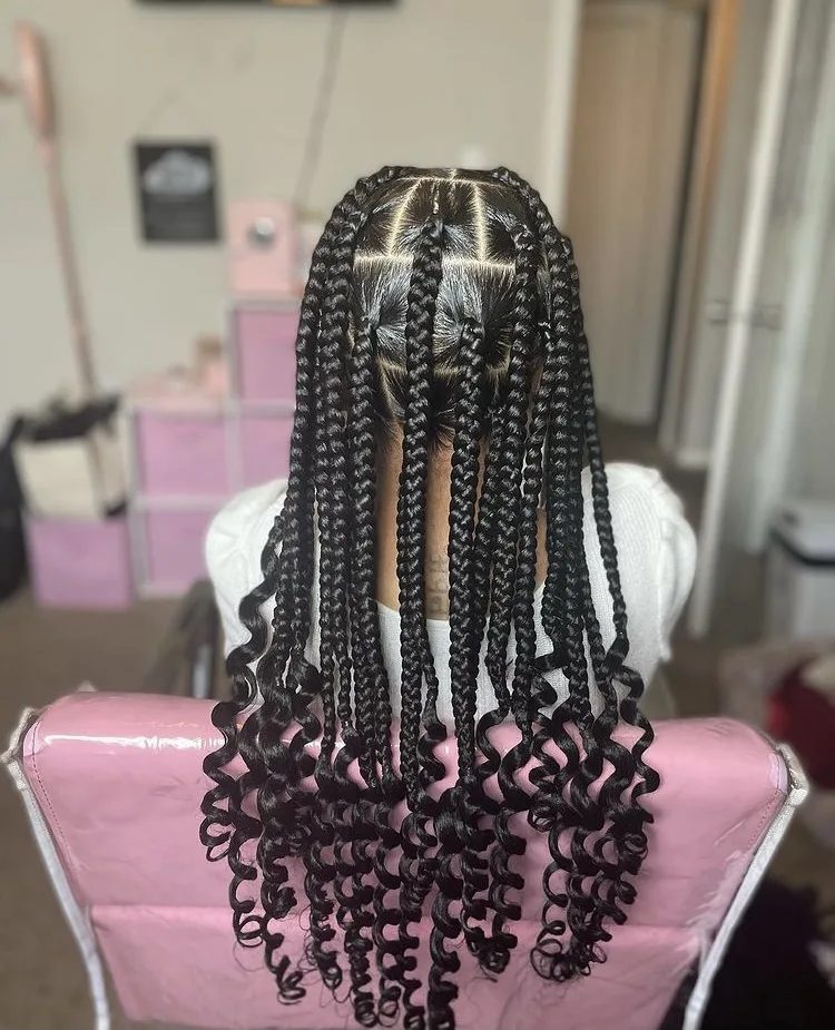 long black coi leray braids