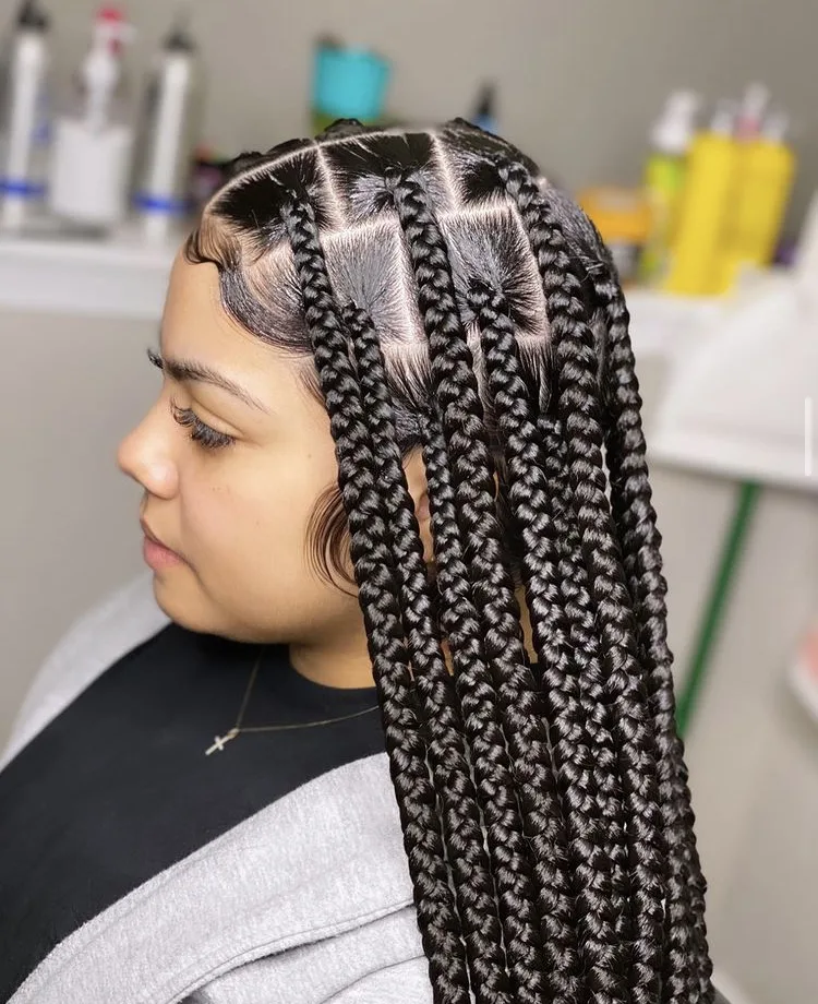 jumbo knotless braids