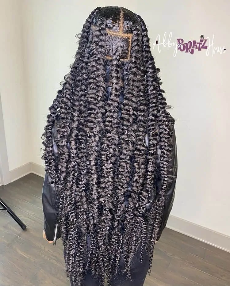 jumbo knotless passion braids