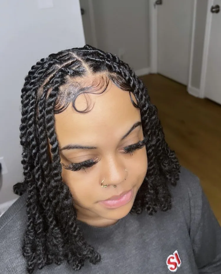 Invisible locs bob