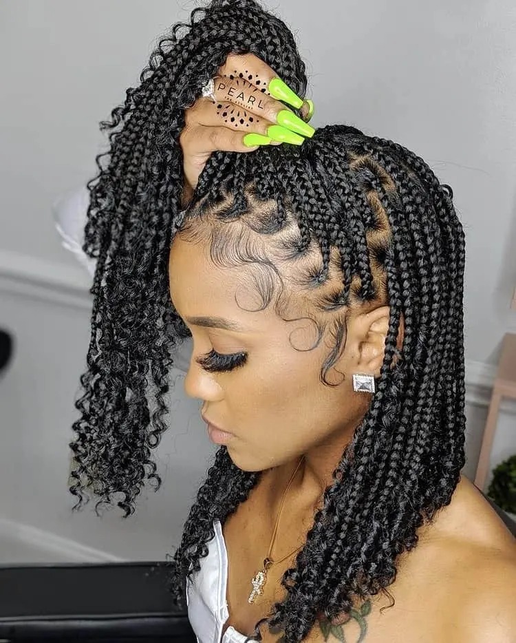 bob knotless braids 