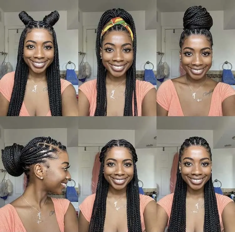 how to style box braids