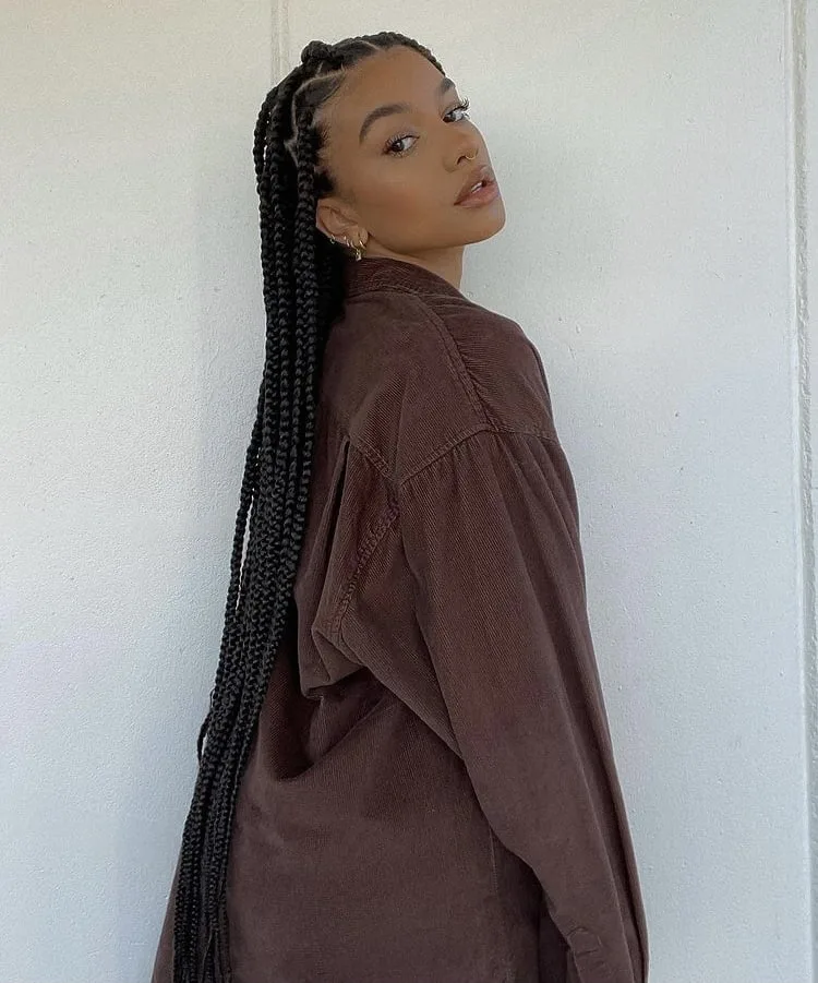 long knotless box braids