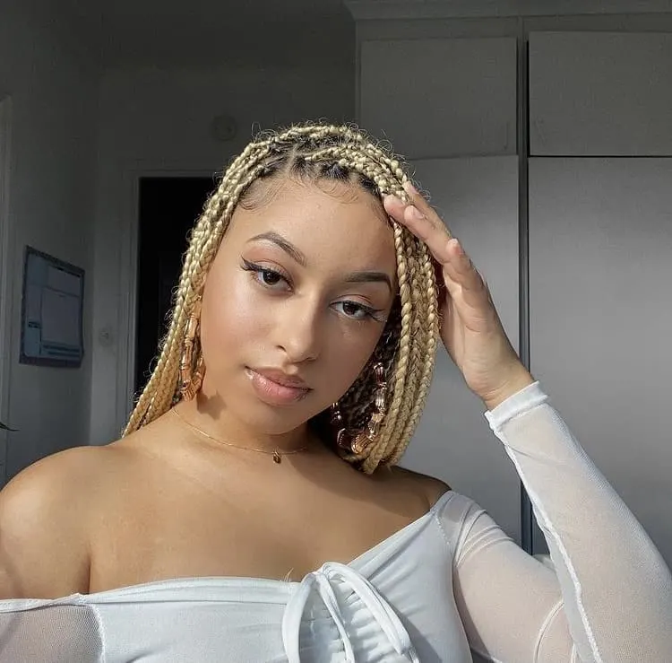 blonde/color 613 box braids