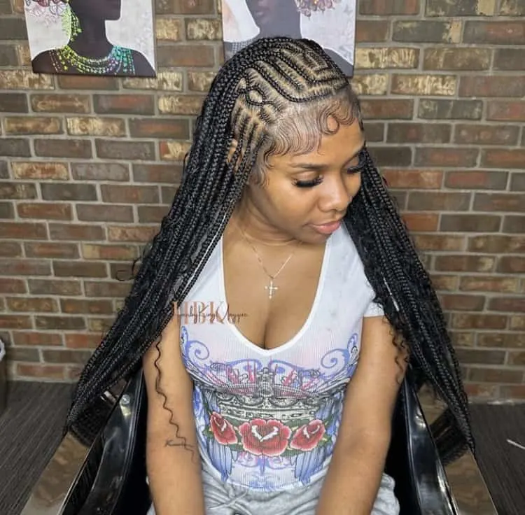 long boho fulani braids