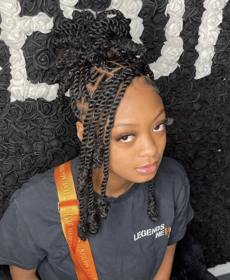 invisible locs up do