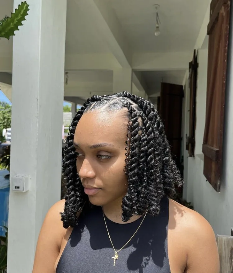 inverted bob invisible locs